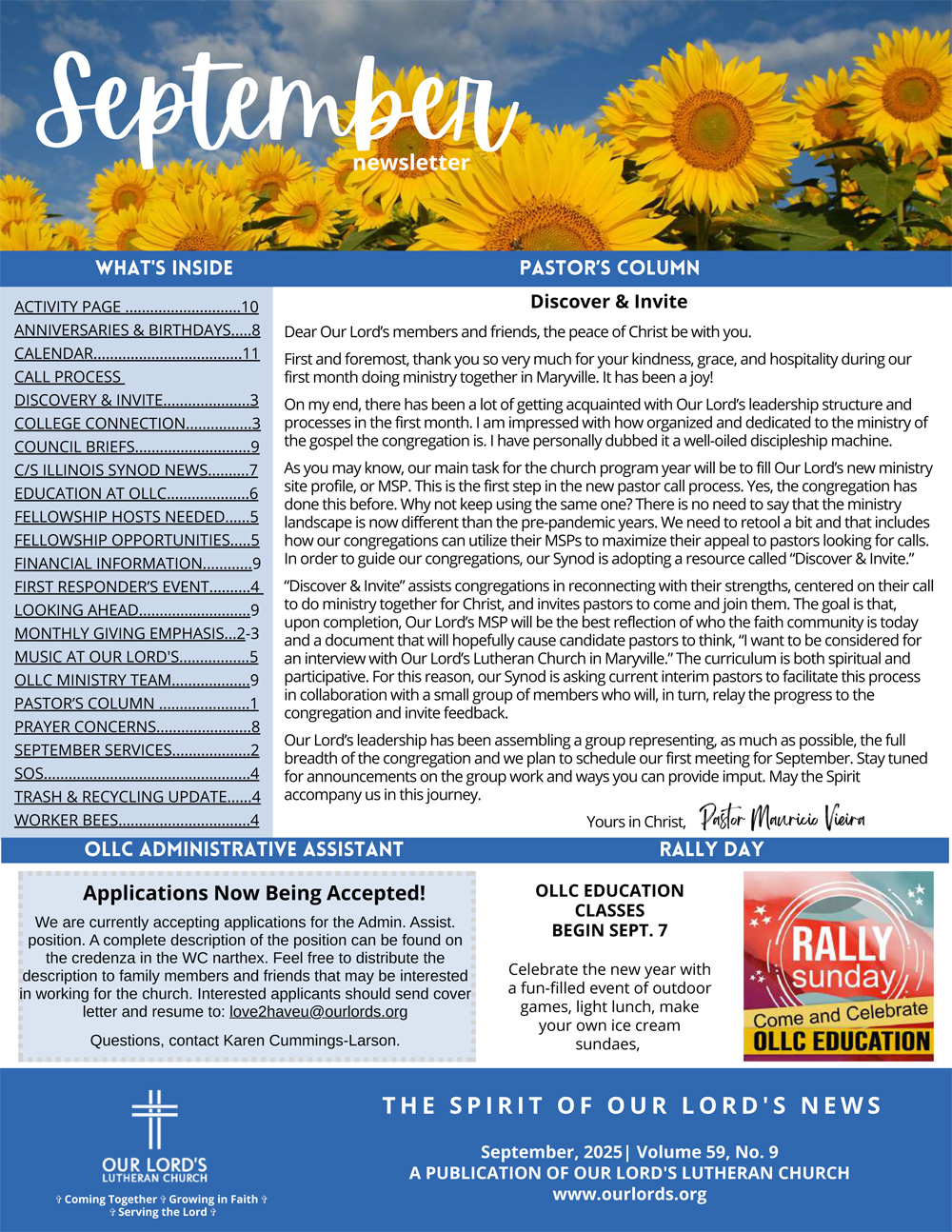 September 2025 Newsletter