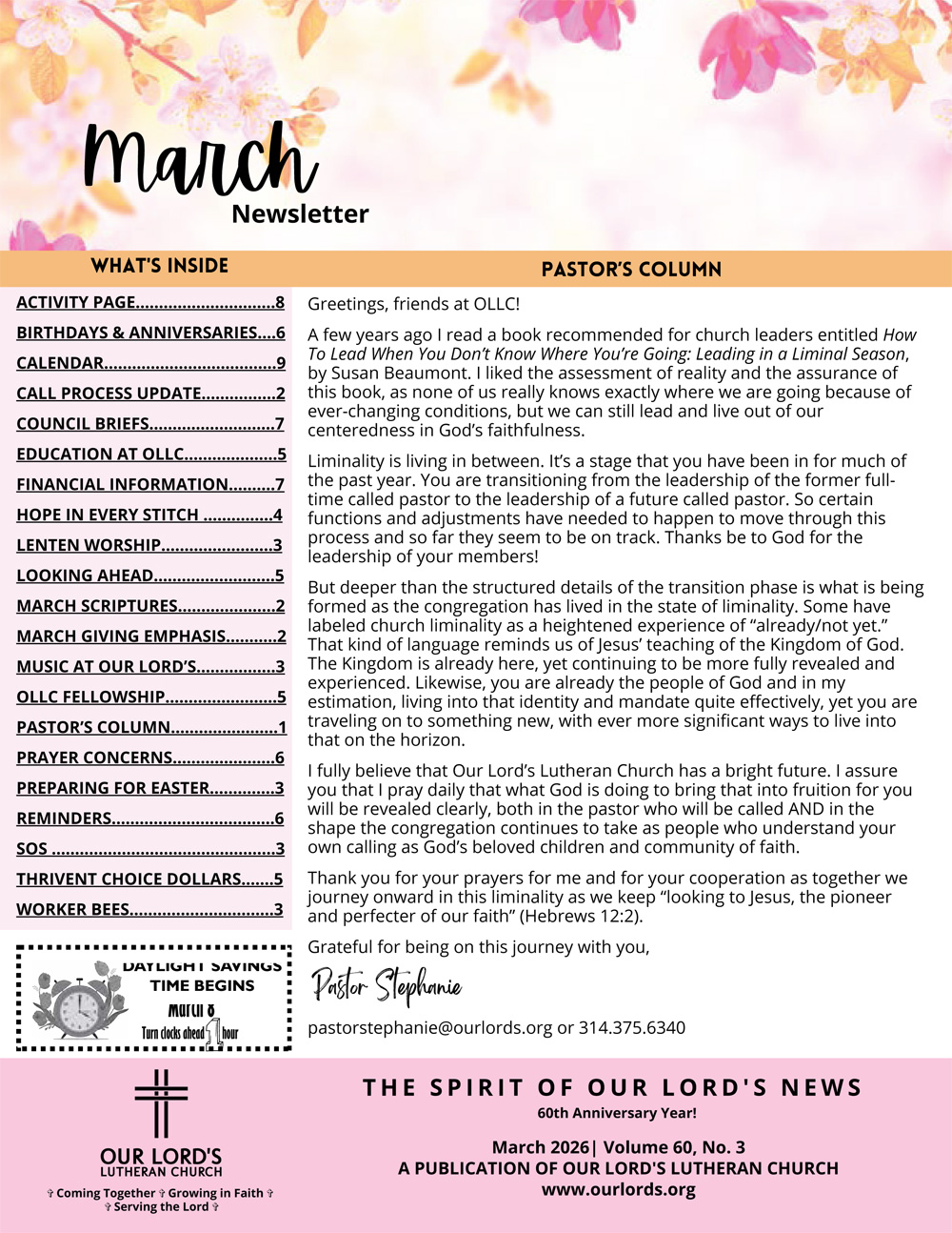March 2026 Newsletter